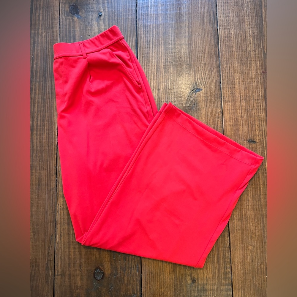 HALARA Red Wide Leg Trousers